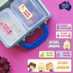 Princess Series Personalised Name Label for Kids
