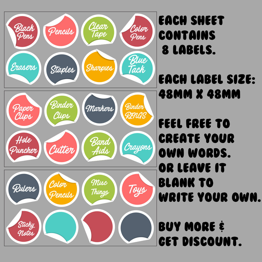 Personalised Home Organiser Label, water based ink, waterproof-3299