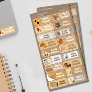 Autumn Series Personalised Name Label for Kids