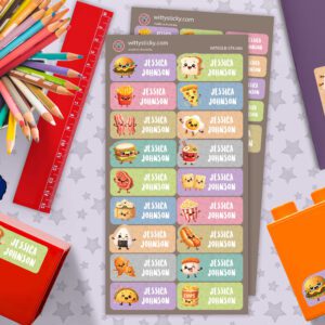 Foods Series Personalised Name Label for Kids