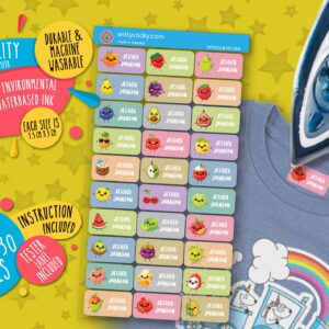 Fruits Series Series On Heat Transfer Personalised Name Label