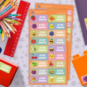 Fruits Series Personalised Name Label for Kids