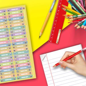 Panda Series Stationery/Pencil Kids Name Label Personalised Sticker