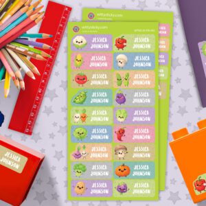 Vegetables Series Personalised Name Label for Kids