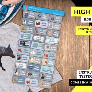 Winter Series On Heat Transfer Personalised Name Label