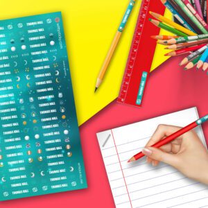 Zodiac-Cancer Series Stationery/Pencil Kids Name Label Personalised Sticker