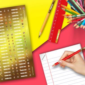 Zodiac-Leo Series Stationery/Pencil Kids Name Label Personalised Sticker