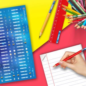 Zodiac-Pisces Series Stationery/Pencil Kids Name Label Personalised Sticker