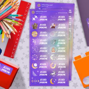 Zodiac-Sagittarius Series Personalised Name Label for Kids