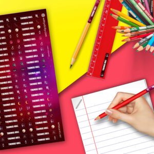 Zodiac-Scorpio Series Stationery/Pencil Kids Name Label Personalised Sticker