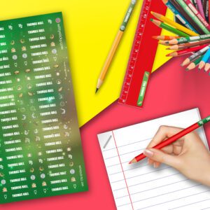 Zodiac-Virgo Series Stationery/Pencil Kids Name Label Personalised Sticker